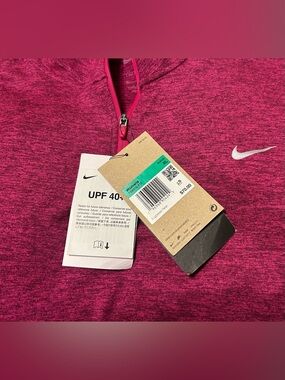 Nike Women's Dri-FIT 1/4-Zip Running Top XL NWT Magenta